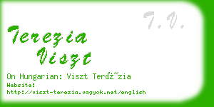 terezia viszt business card